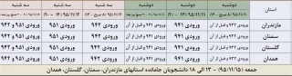 زمانبندی انتخاب واحد بهمن 95