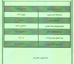 برنامه زمانی و تقویم آموزشی نیمسال اول 97-96 دانشکده 2