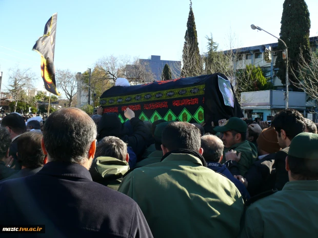 شرکت کارکنان آموزشکده کشاورزی ساری در مراسم تشییع جنازه پیکر مطهر آیت اله طبرسی نماینده اسبق ولی فقیه در استان مازندران وعضوخبرگان رهبری 5