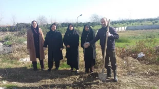 آیین کاشت نهال به مناسبت روز درختکاری و هفته منابع طبیعی در آموزشکده فنی و حرفه ای دختران آمل 3