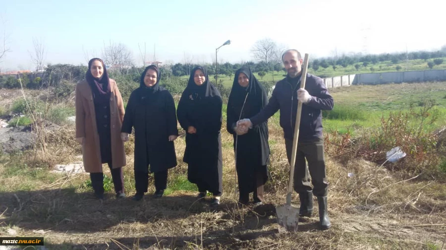 آیین کاشت نهال به مناسبت روز درختکاری و هفته منابع طبیعی در آموزشکده فنی و حرفه ای دختران آمل 3