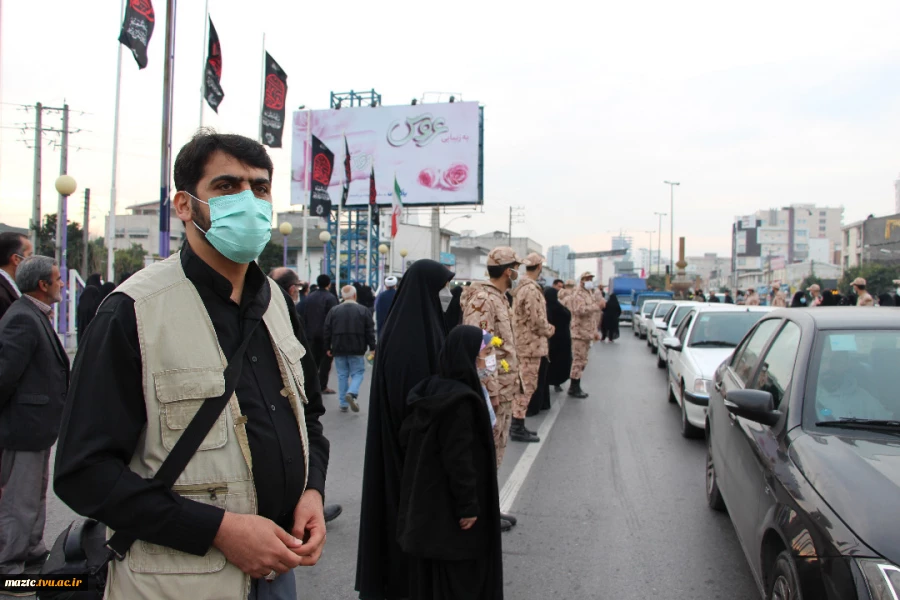 برپایی ایستگاه صلواتی در مراسم استقبال از شهدای گمنام توسط دانشکده فنی و حرفه ای محمودآباد 3