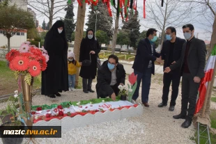 مراسم بزرگداشت چهلمین روز تدفین شهید گمنام دانشکده فنی امام محمد باقر(ع) ساری برگزار شد 11