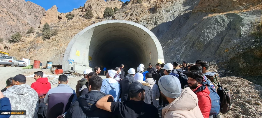 بازدید علمی دانشجویان آموزشکده پسران بابل  از پروژه چهارخطه محور هراز 7