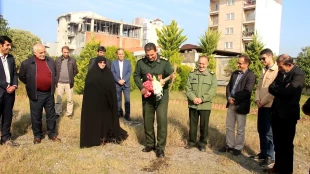 مراسم کلنگ‌زنی احداث مزار شهید خوشنام در دانشکده فنی و حرفه ای محمودآباد 5