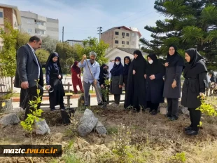 مراسم درختکاری در آموزشکده فنی و حرفه ای دختران بابل 
 2