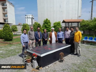 دیدار امام جمعه لاریجان با دکتر احمدی سرپرست دانشکده فنی و حرفه ای محمودآباد