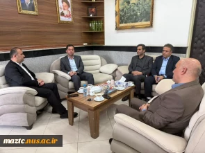 دیدار دکتر نعمت اله عسکری رئیس دانشگاه ملی مهارت مازندران با دکتر فریدون کلبادی نژاد مدیر کل آموزش و پرورش استان